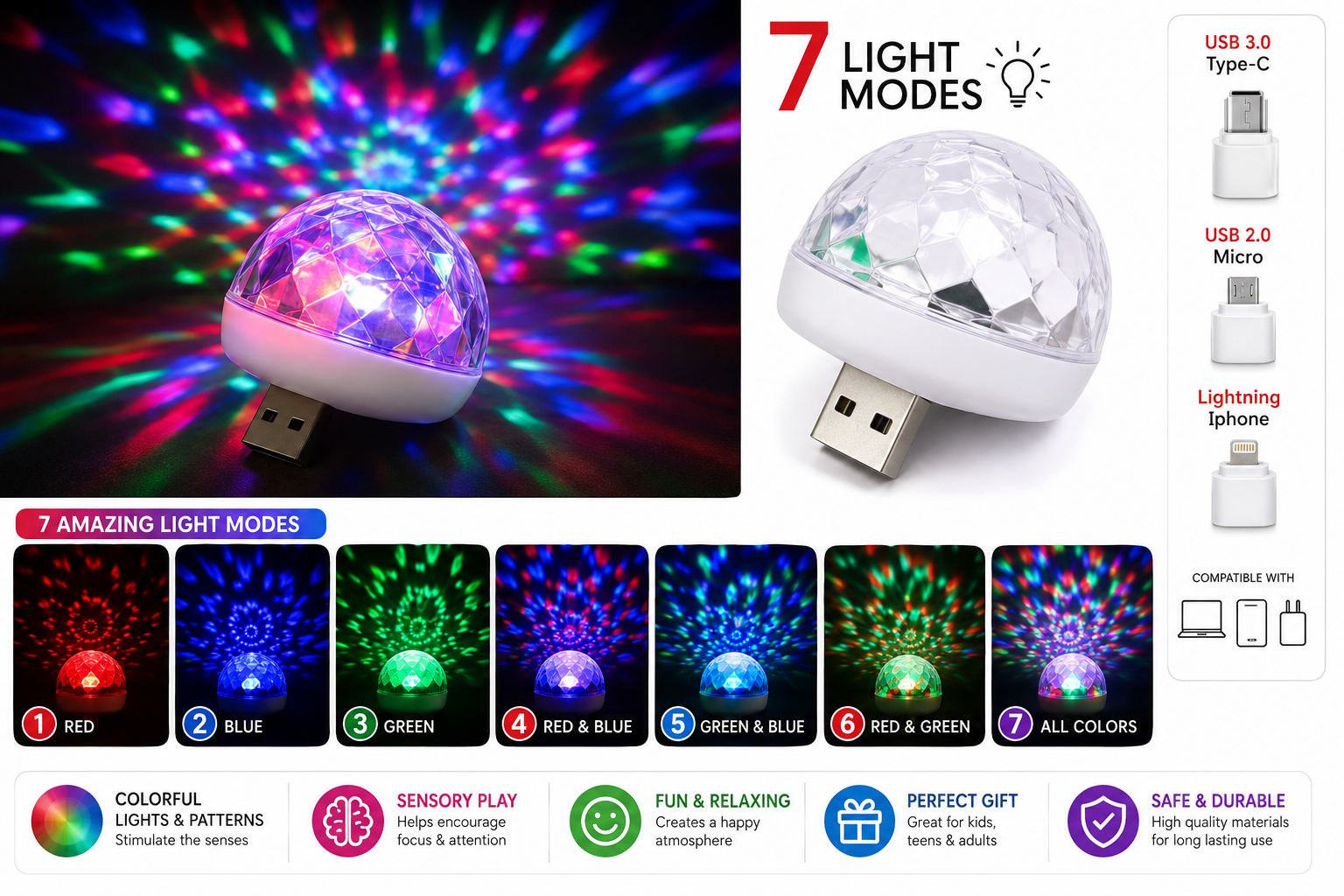Voice Activated Disco Light