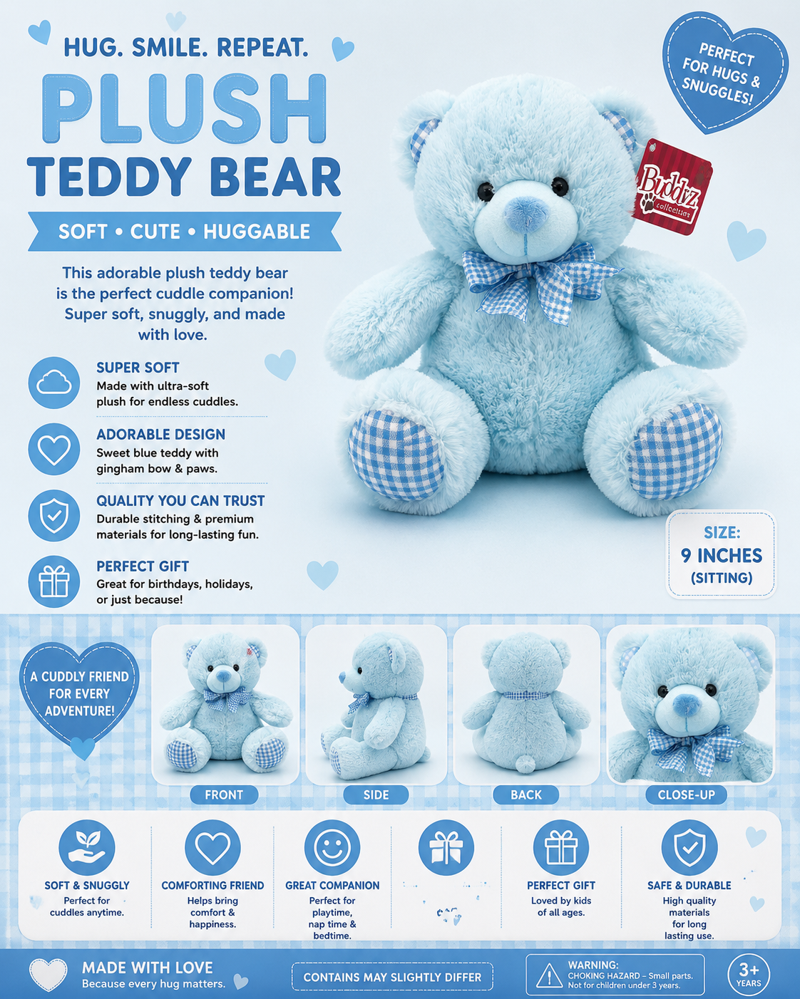Sitting Blue Bear