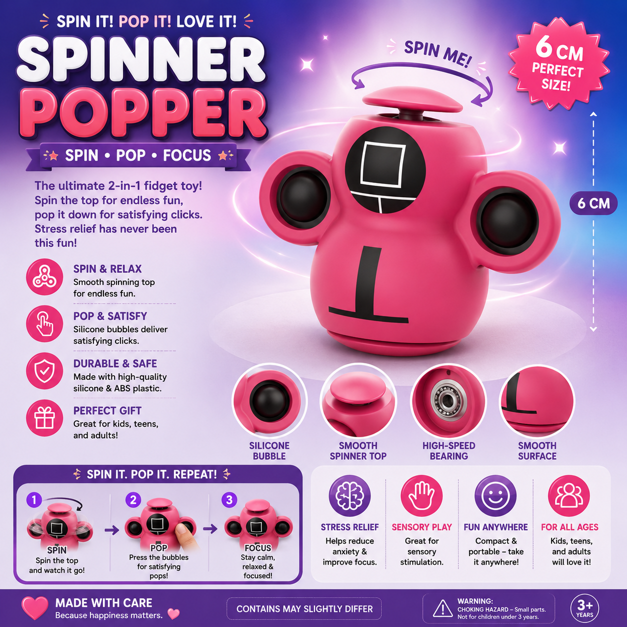 Fidget Spinner/Popit
