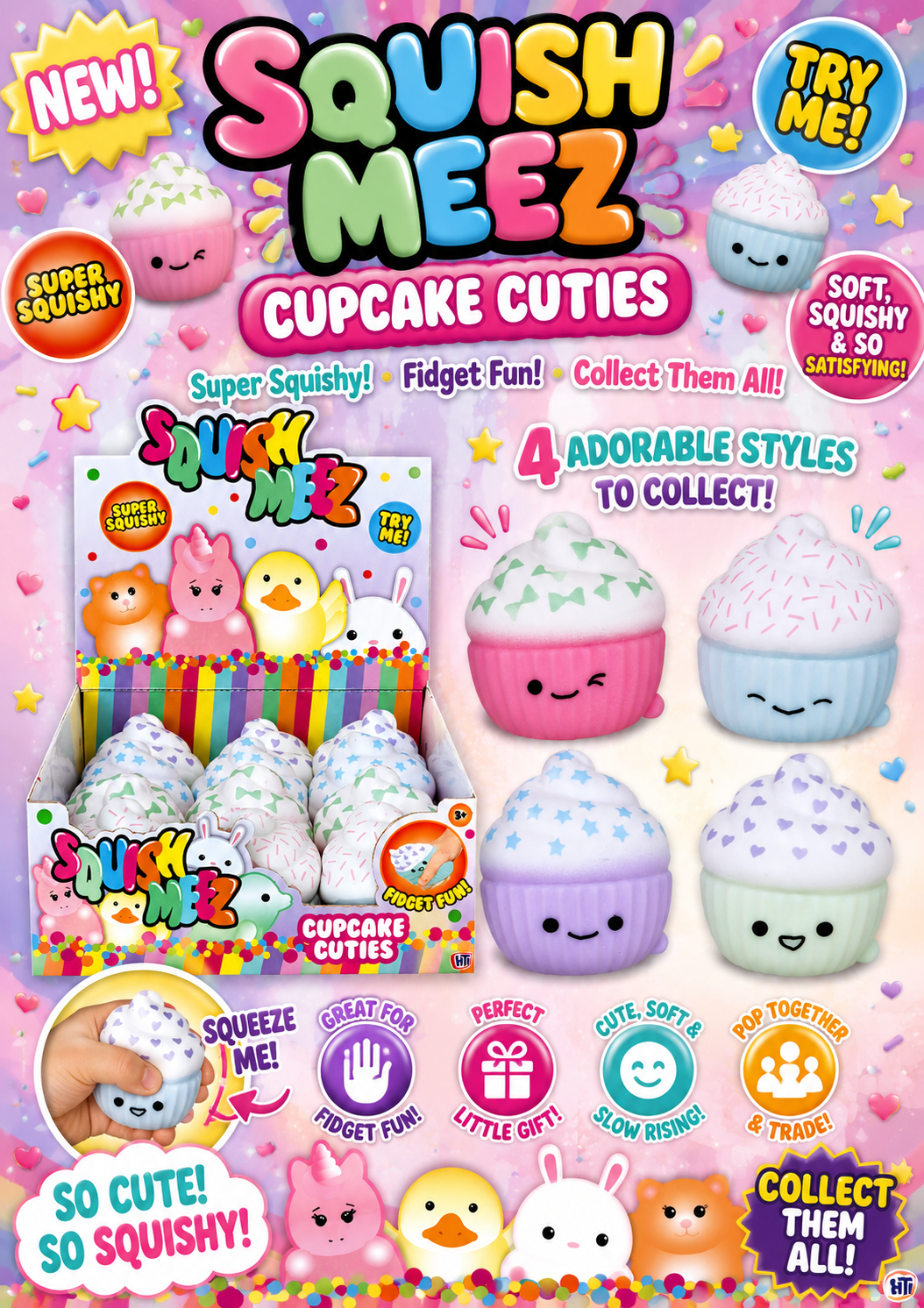 Squish Meez Cupcake Cuties Squishies