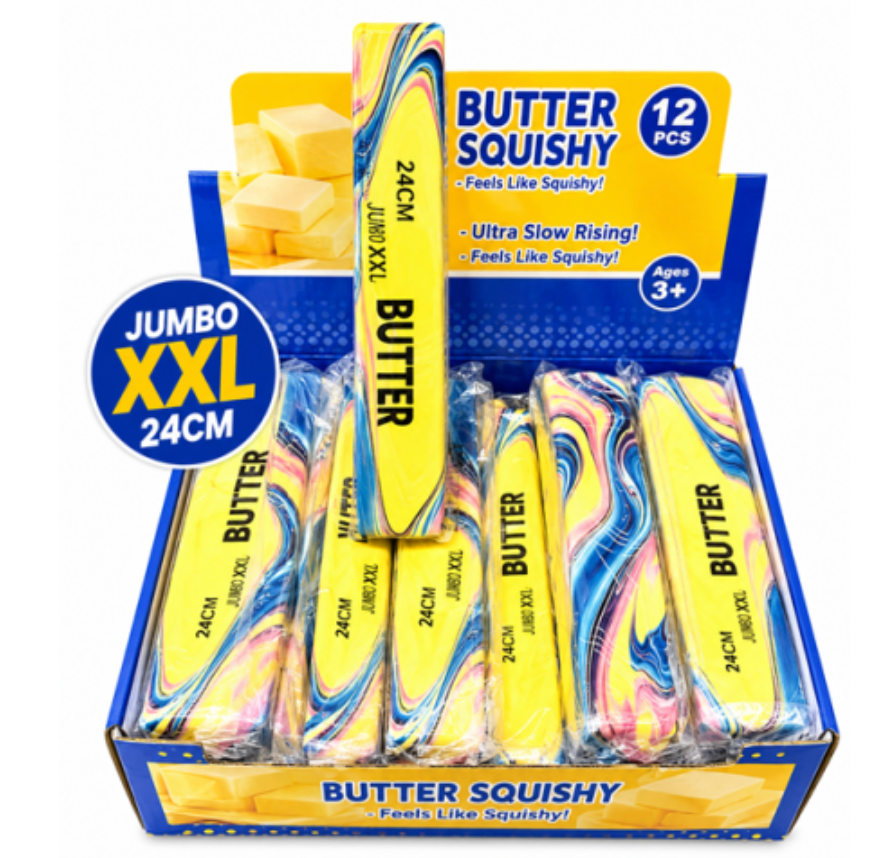 Jumbo XXL Rainbow Blue Butter Squishy