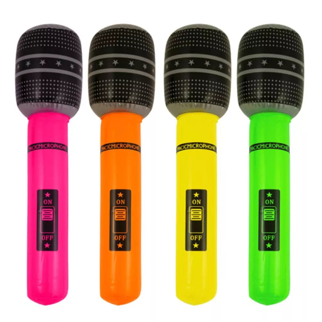 INFLATABLE MICROPHONE 25cm Orange